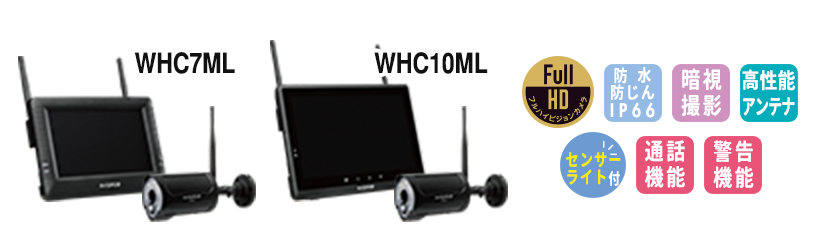 モニター＆ワイヤレスHDカメラセットの接続について センサーライト付フルハイビジョンカメラモデルに増設したい