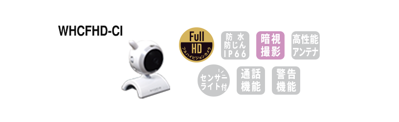 接続したい増設カメラはどれですか？ 屋内用フルハイビジョンカメラを接続したい